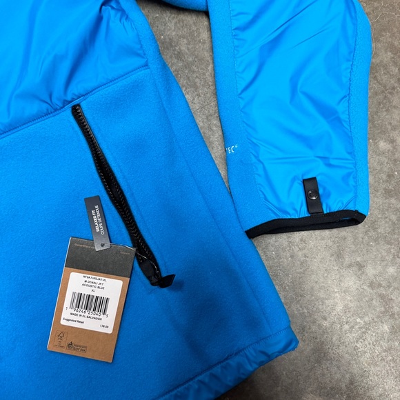 the north face men's Denali jacket in acoustic blue - Picture 3 of 6